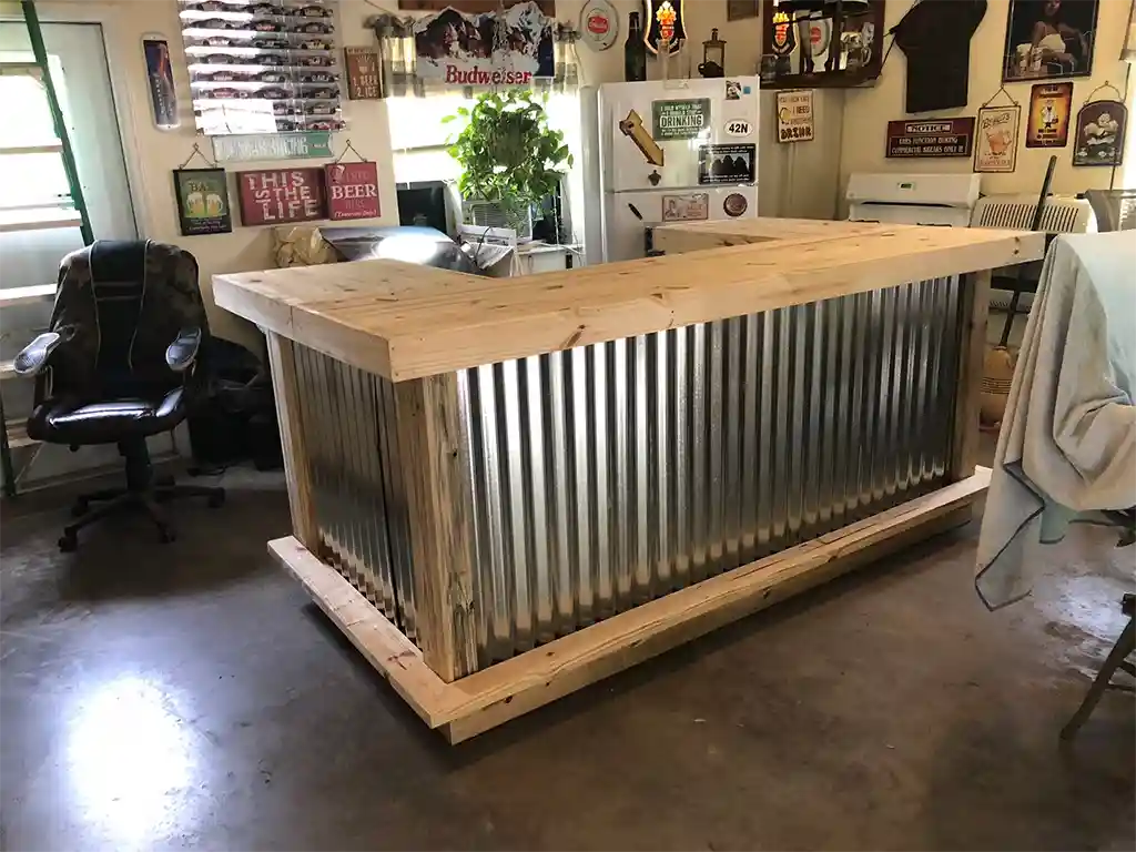 Metal Mini Mega U Shape Outdoor Patio Home Bar 1 Metal Mini Mega U Shape Outdoor Patio Home Bar
