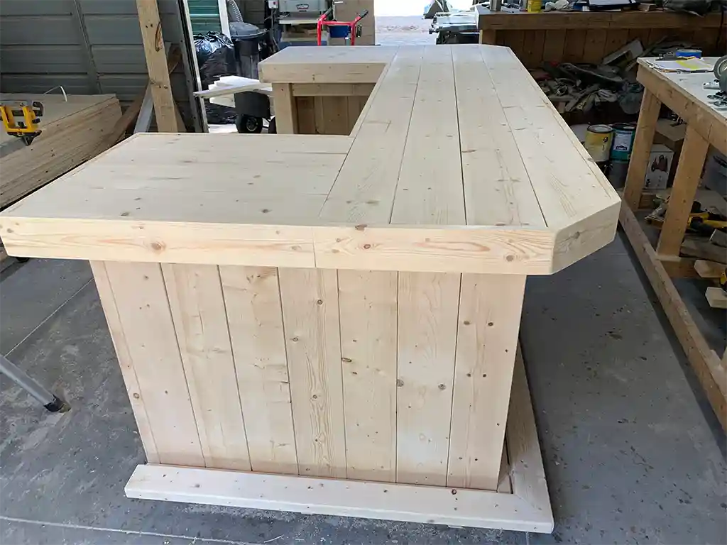 Mini Mega U Shape Unfinished Indoor Home Bar 2 Mini Mega U Shape Unfinished Indoor Home Bar
