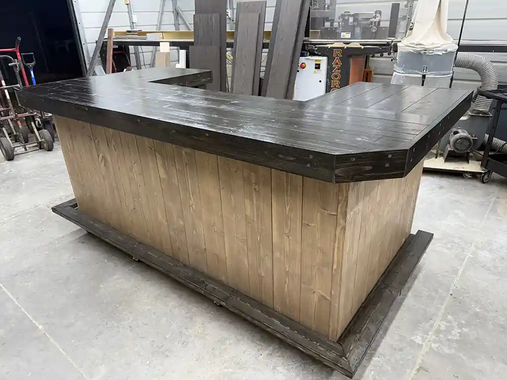 Mushroom Ebony Mini Mega U Shape Covered Patio Home Bar 4 Mushroom Ebony Mini Mega U Shape Covered Patio Home Bar