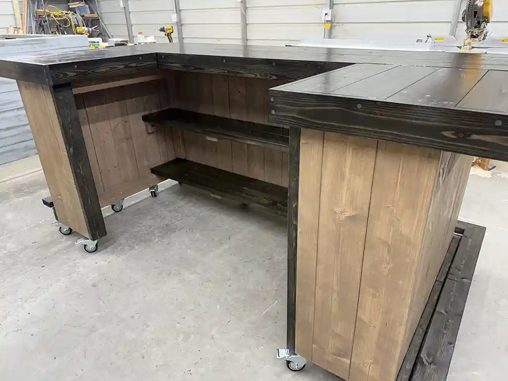 Mushroom Ebony Mini Mega U Shape Covered Patio Home Bar 7 Mushroom Ebony Mini Mega U Shape Covered Patio Home Bar