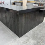 Providence Large Sales Counter - L Shape with ADA drop Ebony 1
