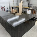 Providence Large Sales Counter - L Shape with ADA drop Ebony 2
