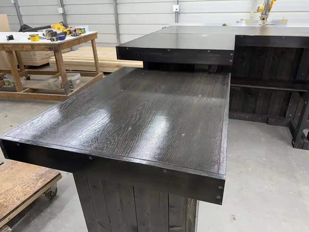 Providence Large Sales Counter - L Shape with ADA drop Ebony 7