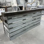 Stormwash Ebony Pallet Hello Shabby 2 level Reception Desk 1 Stormwash Ebony Pallet Hello Shabby 2 level Reception Desk