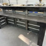 Stormwash Ebony Pallet Hello Shabby 2 level Reception Desk 6 Stormwash Ebony Pallet Hello Shabby 2 level Reception Desk