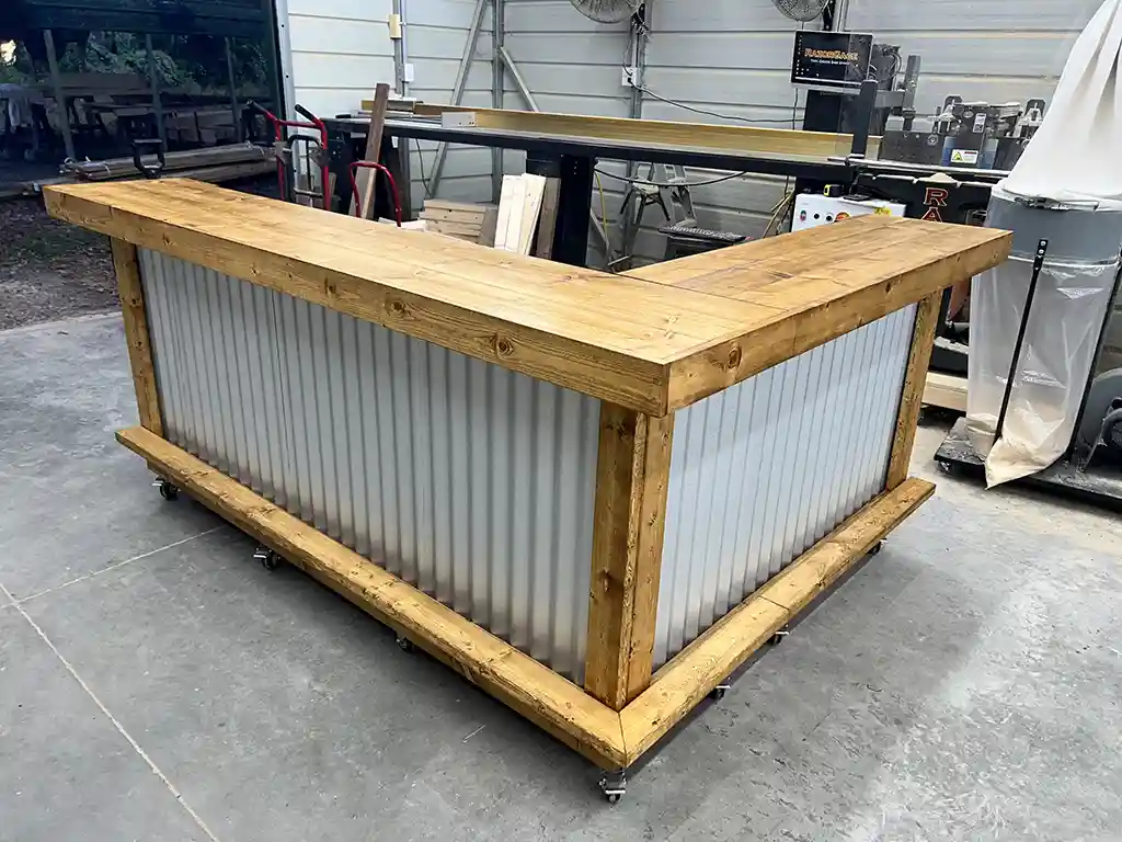 Golden Oak Metal Kitchen L Shape Medium - Covered Patio Home Bar 1 Left Golden Oak Metal Kitchen L Shape Medium - Covered Patio Home Bar, home decor, patio decor