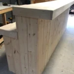 Kitchen L-Shape Plank Top Medium Unfinished - Solid wood bar 6 Kitchen L-Shape Plank Top Medium Unfinished - Solid wood bar 6