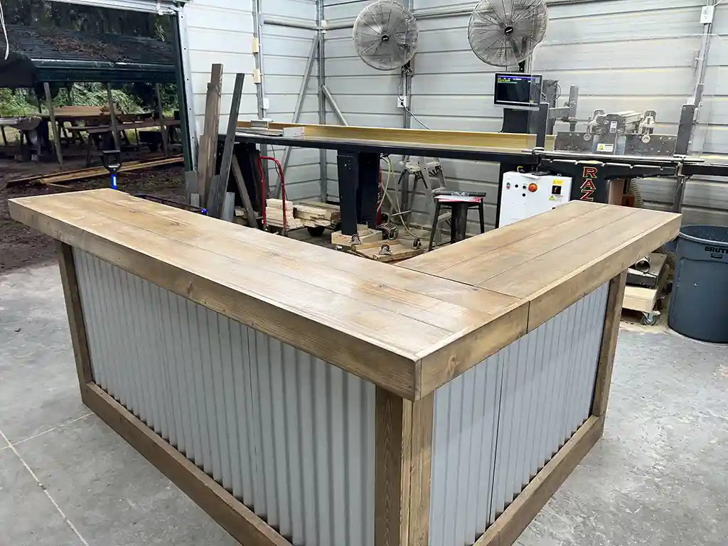 Mushroom Metal Kitchen L Shape Medium - Covered Patio Home Bar 2 Left Mushroom Metal Kitchen L Shape Small - Covered Patio Home Bar, home decor, patio decor