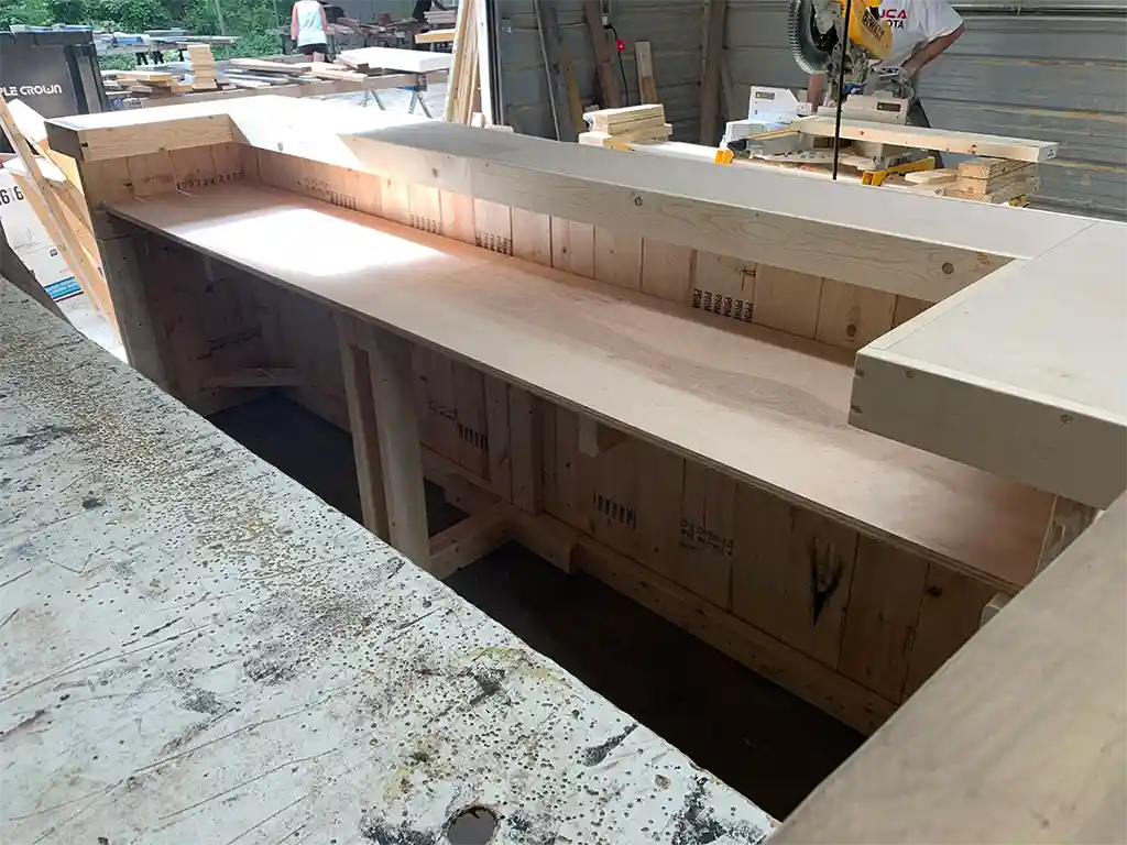 Ethan U Shape Indoor Home Bar Unfinished 2 Ethan U Shape Indoor Home Bar Unfinished