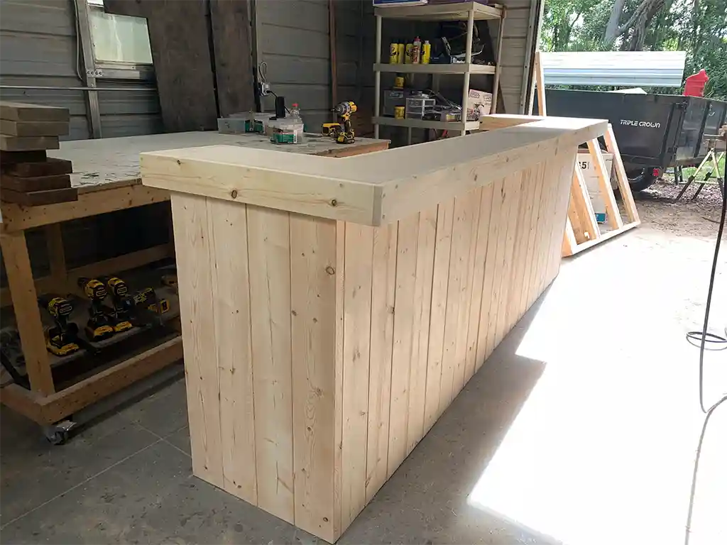 Ethan U Shape Indoor Home Bar Unfinished 3 Ethan U Shape Indoor Home Bar Unfinished