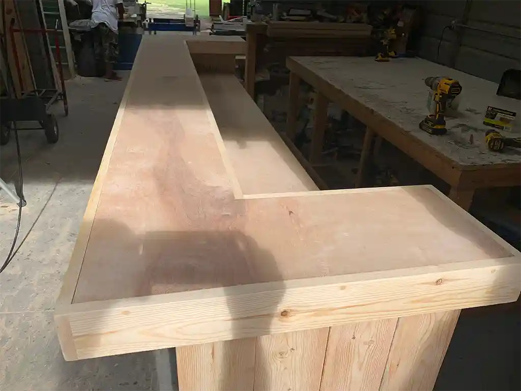 Ethan U Shape Indoor Home Bar Unfinished 4 Ethan U Shape Indoor Home Bar Unfinished