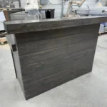 Hello Shabby 2 level Reception Desk Cinder color 1 Hello Shabby 2 level Reception Desk Cinder color