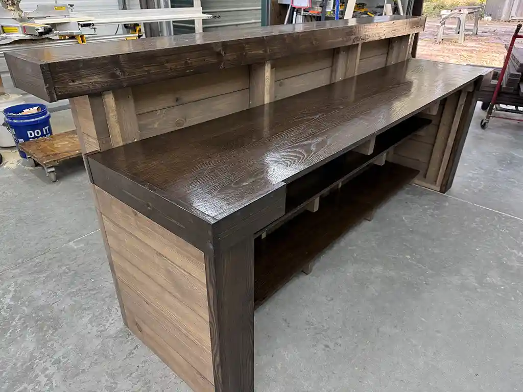 Hello Shabby Reception Desk Mushroom Espresso colors 6 Hello Shabby Reception Desk Mushroom Espresso colors