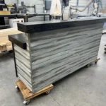 Hello Shabby 2 Level Reception Desk Stormwash Ebony colors 1 Hello Shabby 2 Level Reception Desk Stormwash Ebony colors
