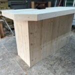Plank Top U 3 Piece Basement Bar Unfinished - Solid wood bar 2 Plank Top U 3 Piece Basement Bar Unfinished - Solid wood bar 2