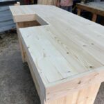 Plank Top U 3 Piece Basement Bar Unfinished - Solid wood bar 3 Plank Top U 3 Piece Basement Bar Unfinished - Solid wood bar 3