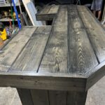 Plank Top U 3 Piece Basement Bar finished - Solid wood bar 4 Plank Top U 3 Piece Basement Bar finished - Solid wood bar 4