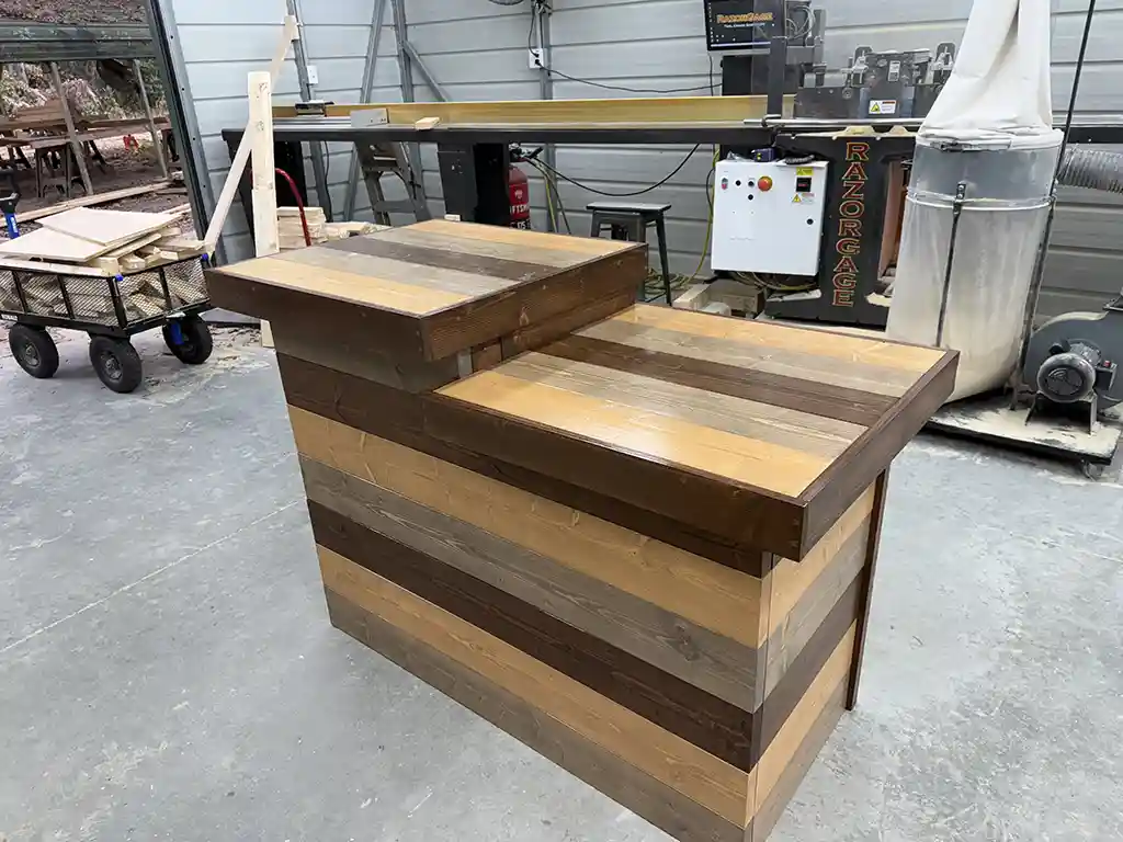 Plank Top Coffee Shop Sales Counter with ADA drop Maggie colors 2 Plank Top Coffee Shop Sales Counter with ADA drop Maggie colors