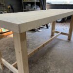 High Top Bar Table - Unfinished 3 High Top Bar Table - Unfinished 3
