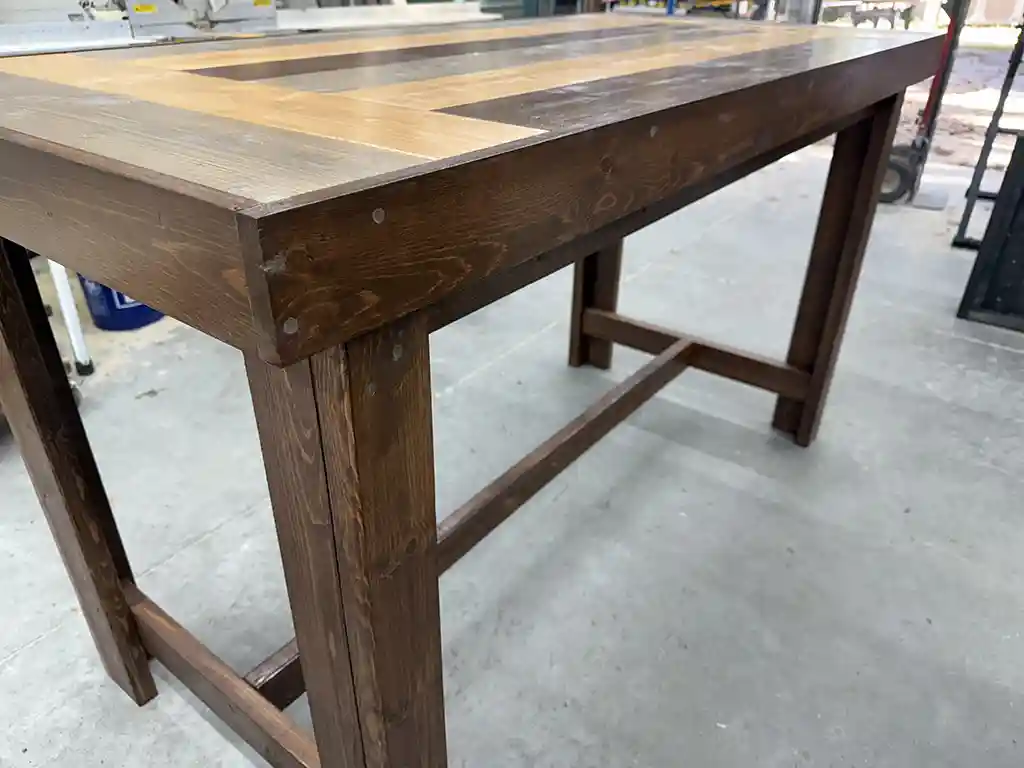 Walniut Maggie High Top Covered Patio Bar Table 1 Walniut Maggie High Top Covered Patio Bar Table