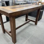 Walniut Maggie High Top Covered Patio Bar Table 2 Walniut Maggie High Top Covered Patio Bar Table