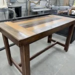 Walniut Maggie High Top Covered Patio Bar Table 3 Walniut Maggie High Top Covered Patio Bar Table