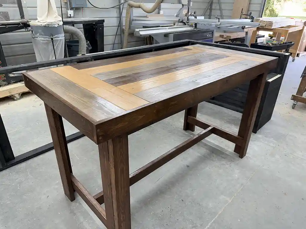 Walniut Maggie High Top Covered Patio Bar Table 3 Walniut Maggie High Top Covered Patio Bar Table