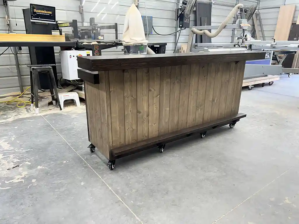 Buffet Indoor Home Bar Mushroom Espresso 1