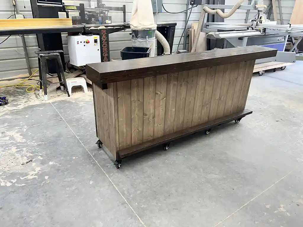 Buffet Indoor Home Bar Mushroom Espresso 2