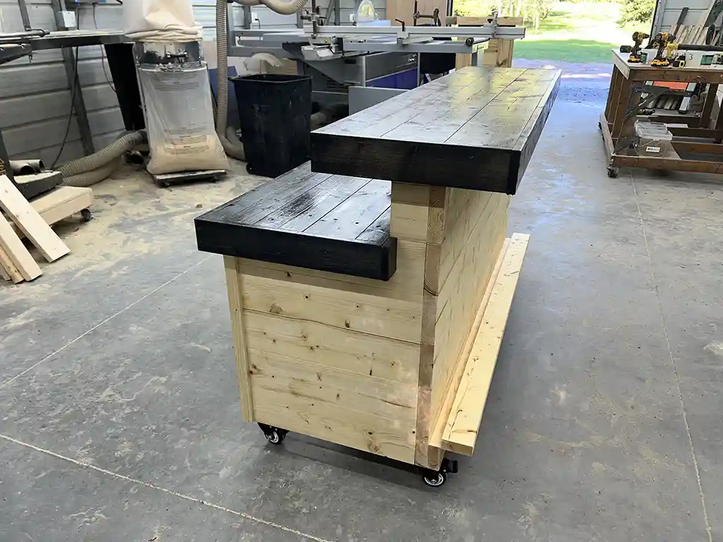 Horizon Buffet Covered Patio Bar Natural Poly Ebony 3