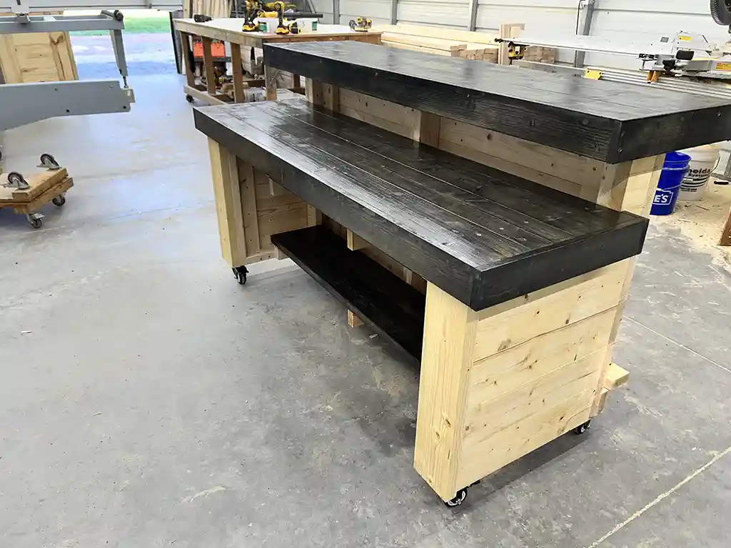 Horizon Buffet Covered Patio Bar Natural Poly Ebony 5