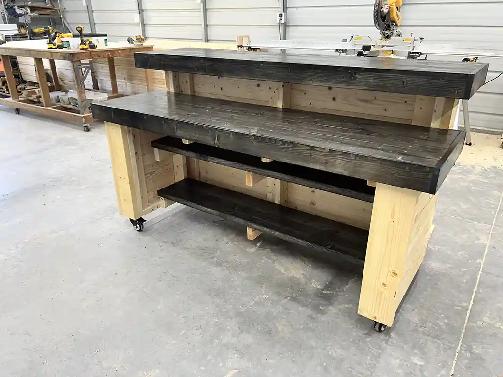 Horizon Buffet Covered Patio Bar Natural Poly Ebony 6