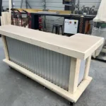 Unfinished Mini Metal L Shape Indoor Home Bar 2