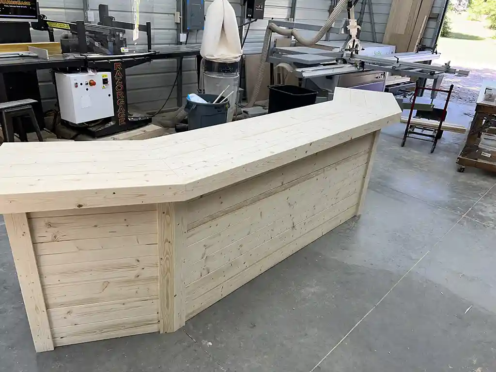 Angle Indoor Home Bar - Unfinished 1 Angle Indoor Home Bar - Unfinished, home decor