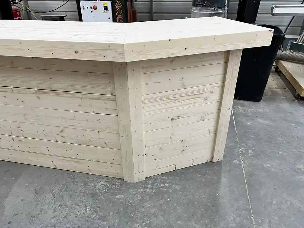 Angle Indoor Home Bar - Unfinished 3 Angle Indoor Home Bar - Unfinished, home decor
