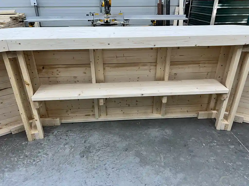 Angle Indoor Home Bar - Unfinished 7 Angle Indoor Home Bar - Unfinished, home decor