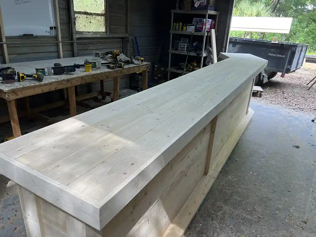 Angle L Shape Indoor Home Bar – Unfinished 3 Angle L Shape Indoor Home Bar – Unfinished, home decor