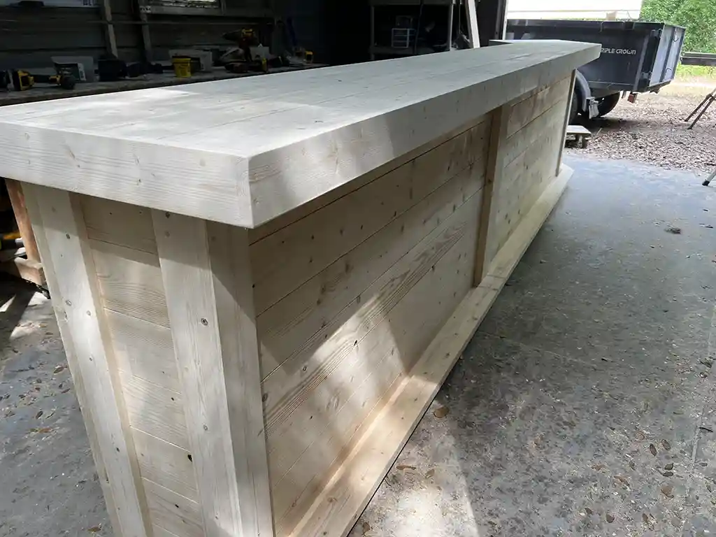 Angle L Shape Indoor Home Bar – Unfinished 4 Angle L Shape Indoor Home Bar – Unfinished, home decor