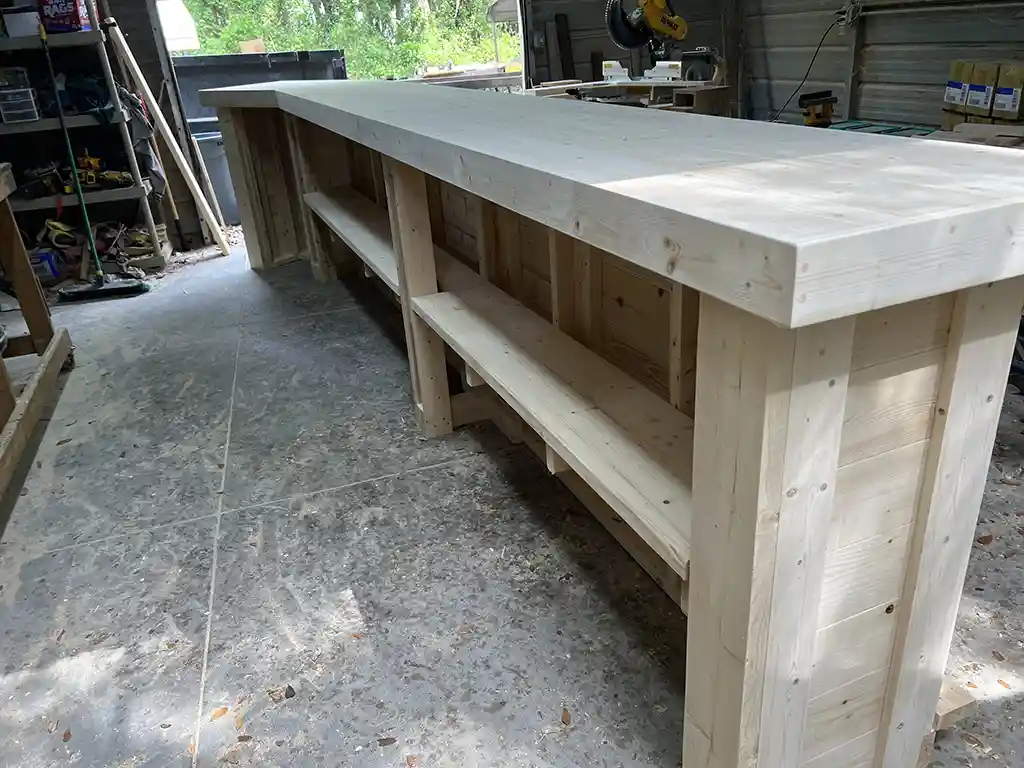 Angle L Shape Indoor Home Bar – Unfinished 5 Angle L Shape Indoor Home Bar – Unfinished, home decor