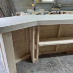 Angle L Shape Indoor Home Bar – Unfinished 6 Angle L Shape Indoor Home Bar – Unfinished, home decor