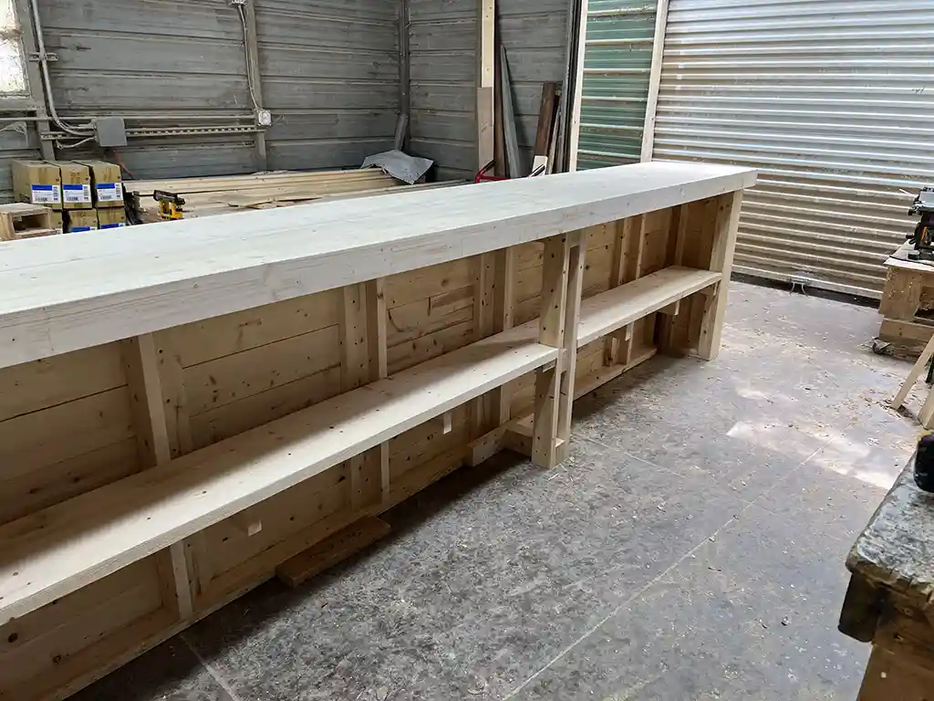 Angle L Shape Indoor Home Bar – Unfinished 7 Angle L Shape Indoor Home Bar – Unfinished, home decor