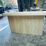 Buffet Smooth Top Unfinished - Solid wood 2-level indoor bar 3 Buffet Smooth Top Unfinished - Solid wood 2-level indoor bar 3