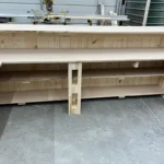 Unfinished Aventura 2 level L shape Large Sales Counter with ADA drop 5 Unfinished Aventura 2 level L shape Large Sales Counter with ADA drop, checkout counter, industrial counter