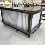 Ebony Metal Original L Shape Small Indoor Home Bar 1 Ebony Metal Original L Shape Small Indoor Home Bar