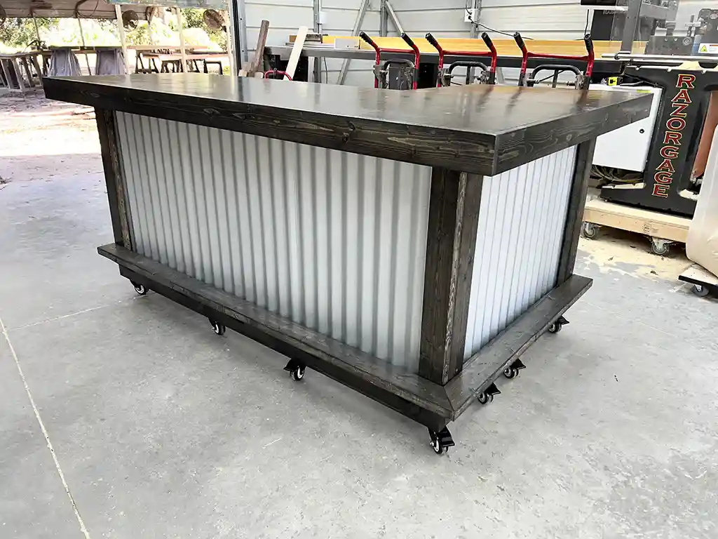 Ebony Metal Original L Shape Small Indoor Home Bar 1 Ebony Metal Original L Shape Small Indoor Home Bar