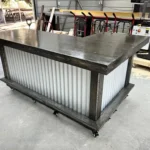 Ebony Metal Original L Shape Small Indoor Home Bar 2 Ebony Metal Original L Shape Small Indoor Home Bar