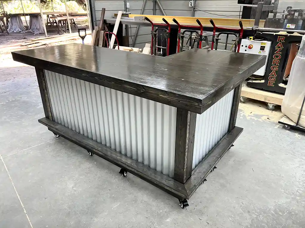 Ebony Metal Original L Shape Small Indoor Home Bar 2 Ebony Metal Original L Shape Small Indoor Home Bar