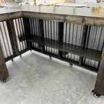 Ebony Metal Original L Shape Small Indoor Home Bar 5 Ebony Metal Original L Shape Small Indoor Home Bar