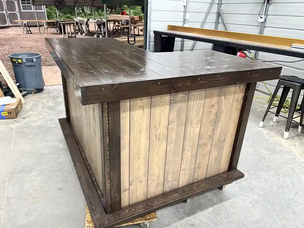 Deluxe Original L Shape Covered Patio Home Bar Mushroom Espresso colors 2 Deluxe Original L Shape Covered Patio Home Bar Mushroom Espresso colors 2
