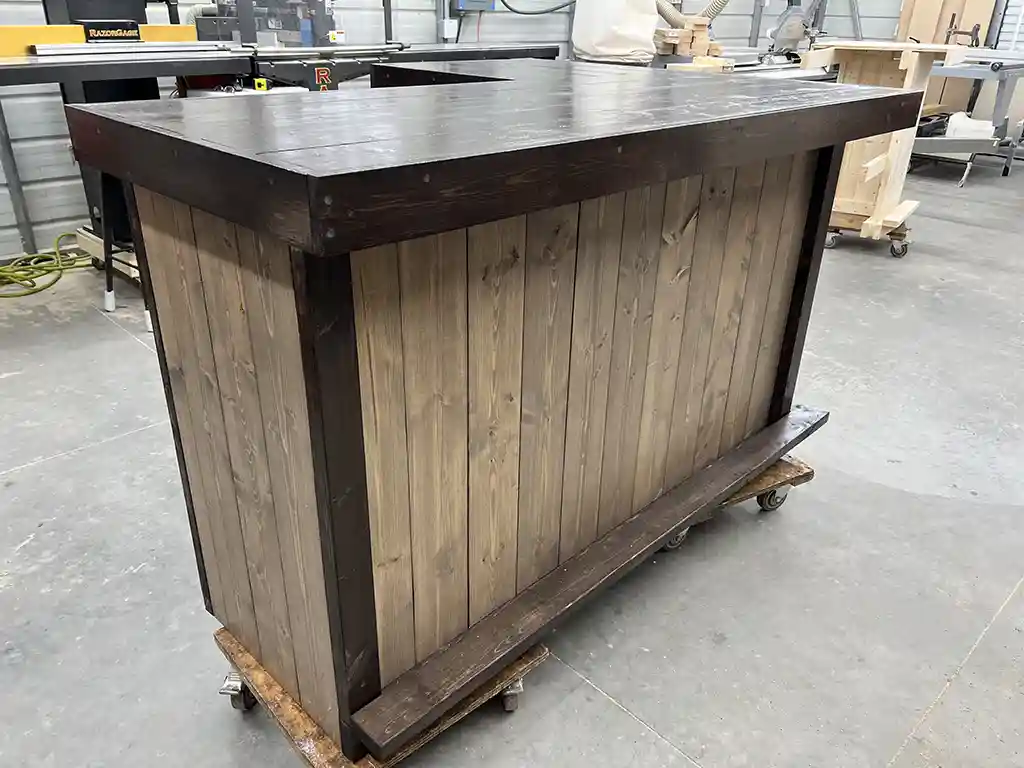 Deluxe Original L Shape Covered Patio Home Bar Mushroom Espresso colors 4 Deluxe Original L Shape Covered Patio Home Bar Mushroom Espresso colors 4